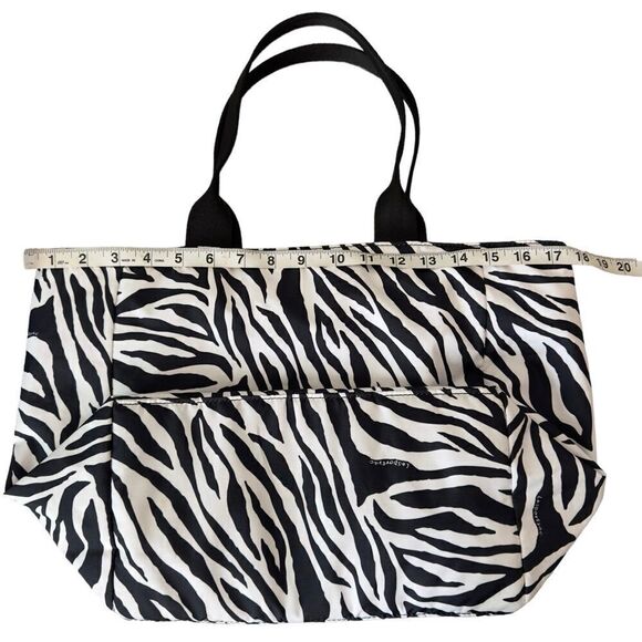 Le Sportsac Black & White Zebra Tote Bag - Picture 8 of 15